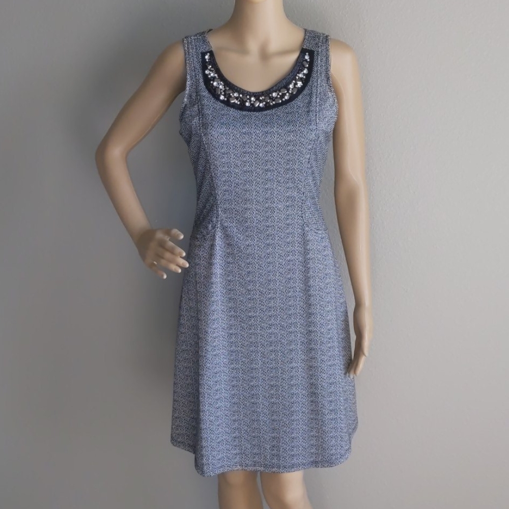 Maurices Gray Jewel Sleeveless Dress Size Medium